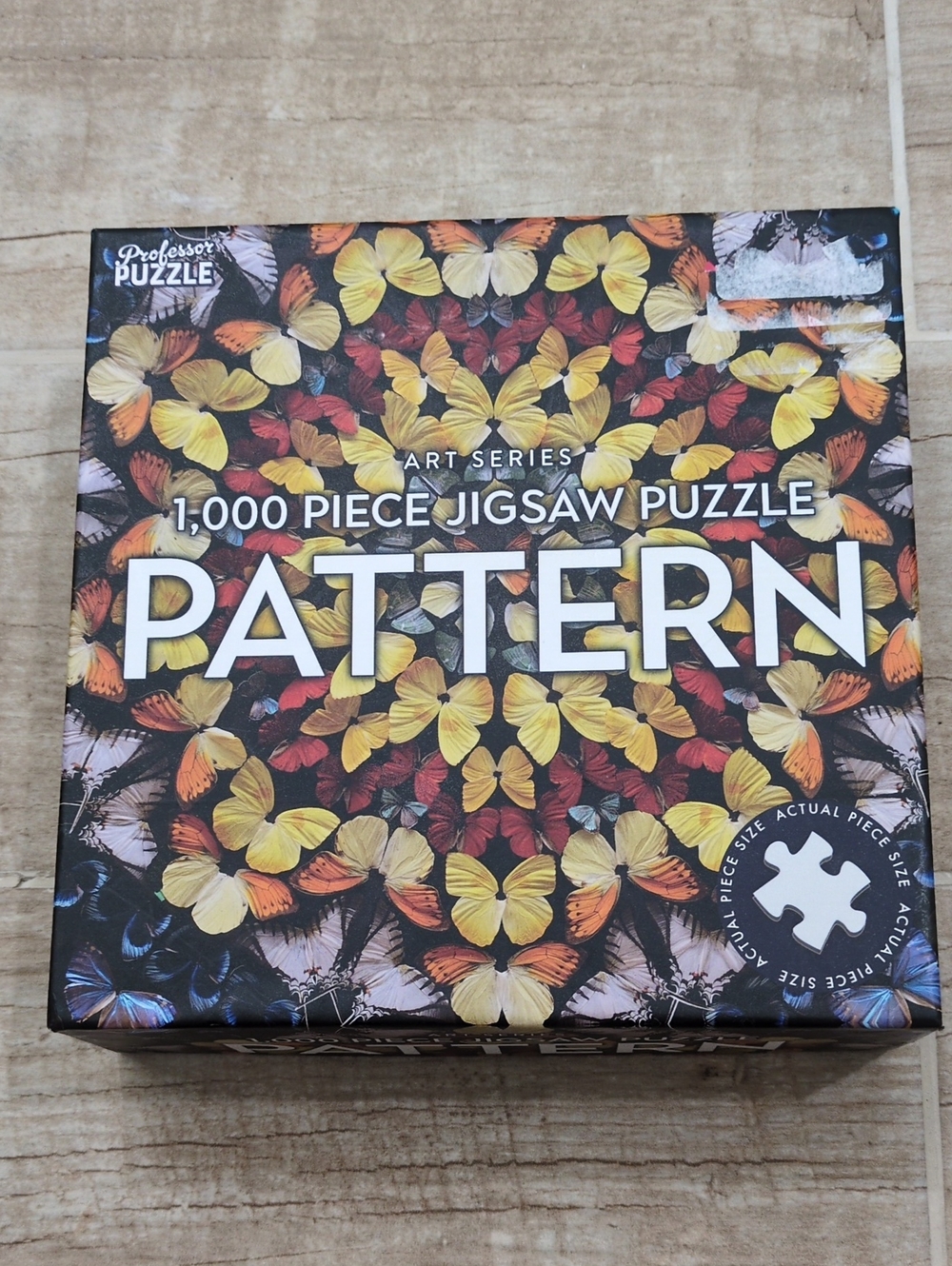 Yellow & Orange Butterfly Pattern Jigsaw Puzzle - 1000 Piece